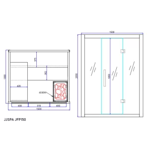 Saunaplan JFP150.
