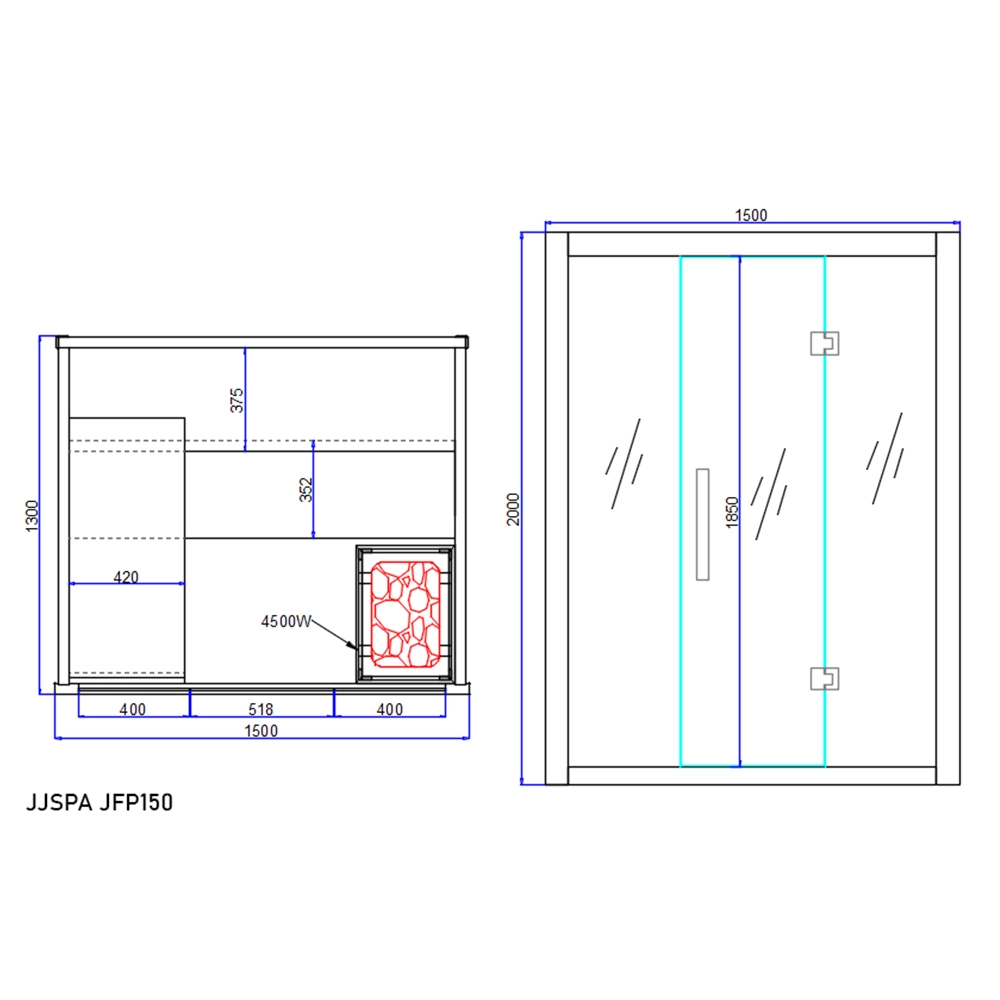 Saunaplan JFP150.