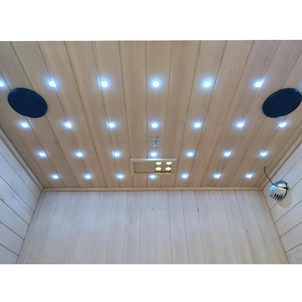 JJSPA JF152 – Finnische Sauna mit LED-RGB-Sternenhimmel.
