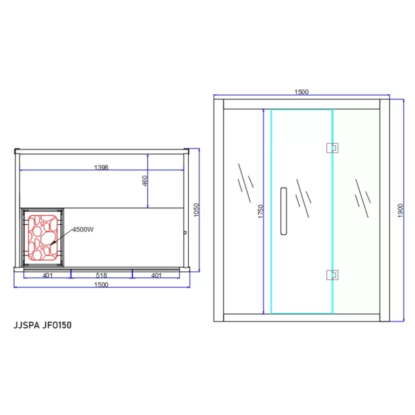 Saunaplan JFO150.