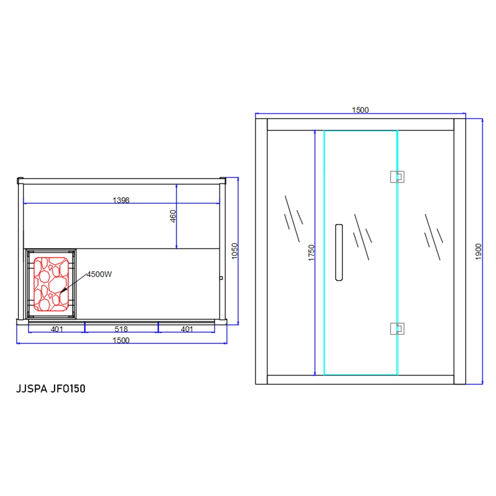 Saunaplan JFO150.