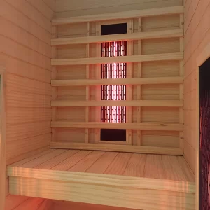 Rückenheizung in der Sauna JIO90.